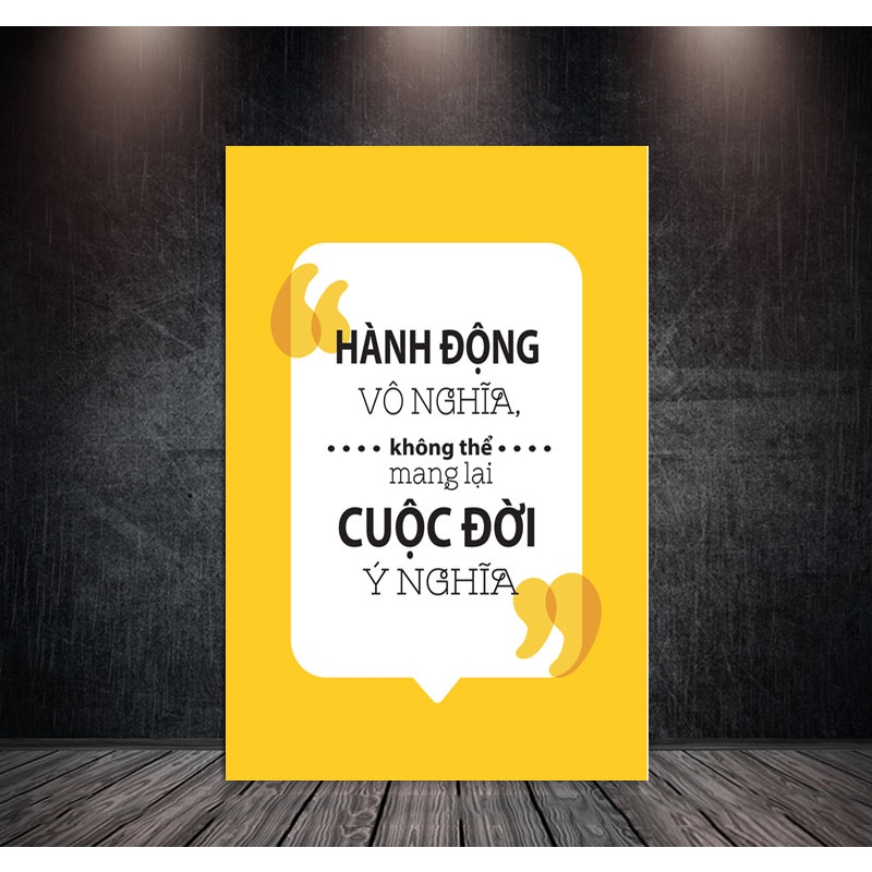 [SIÊU HOT] Tranh Treo Tường 3D, Tranh SLOGAN Tạo Động Lực, Sang Trọng Trang Trí Phòng Khách, Văn Phòng, In Theo Yêu Cầu