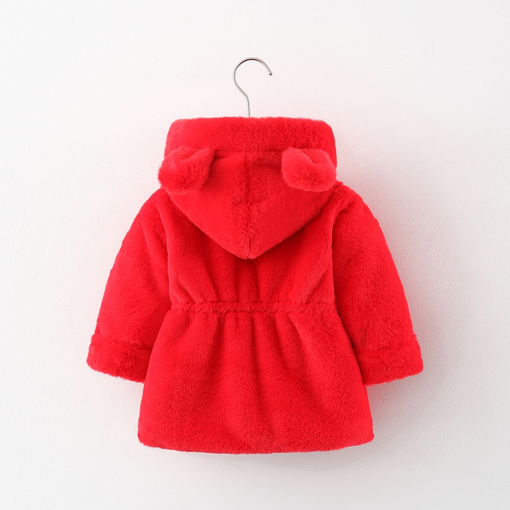 Áo khoác lông lót bé gái tặng kèm túi đeo size 7-15kg