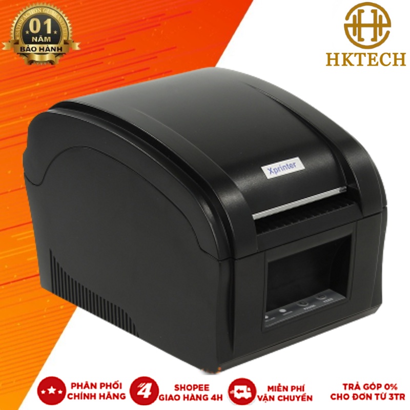 Máy in tem + in hoá đơn K80 Xprinter XP 360B in đơn hàng GHTK, in tem nhãn và phiếu giao hàng các sàn TMĐT