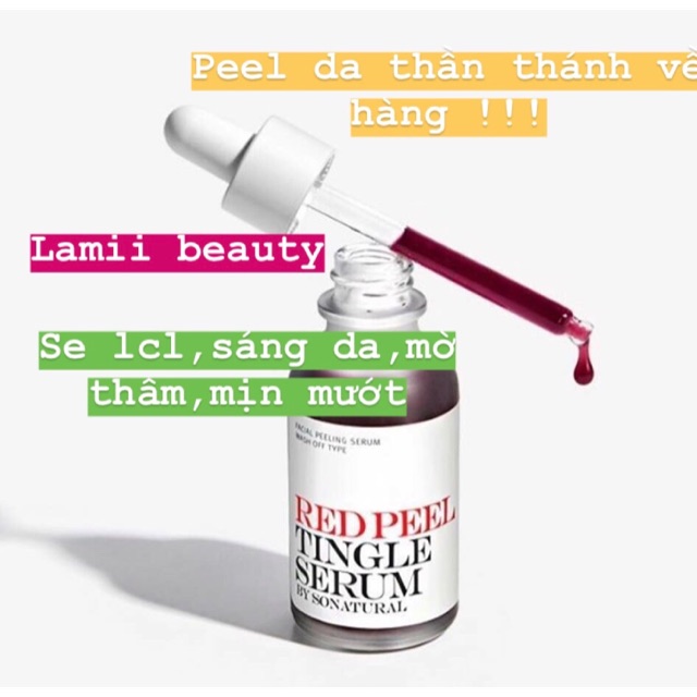 Tinh chất tái tạo da RED PEEL TINGLE SERUM BY SONATURAL