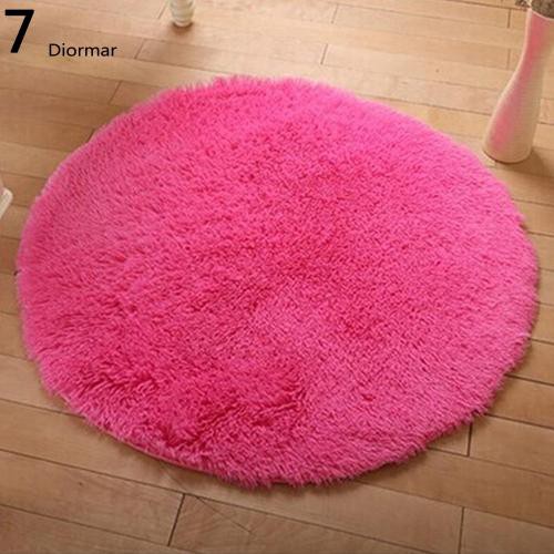 Thảm nhung trải sàn hình tròn nhiều màu