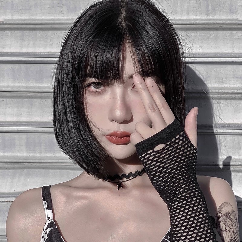 Găng Tay Lưới Trơn Hở Ngón CosPlay Gothic Punk - Vani Store - PKTT0023