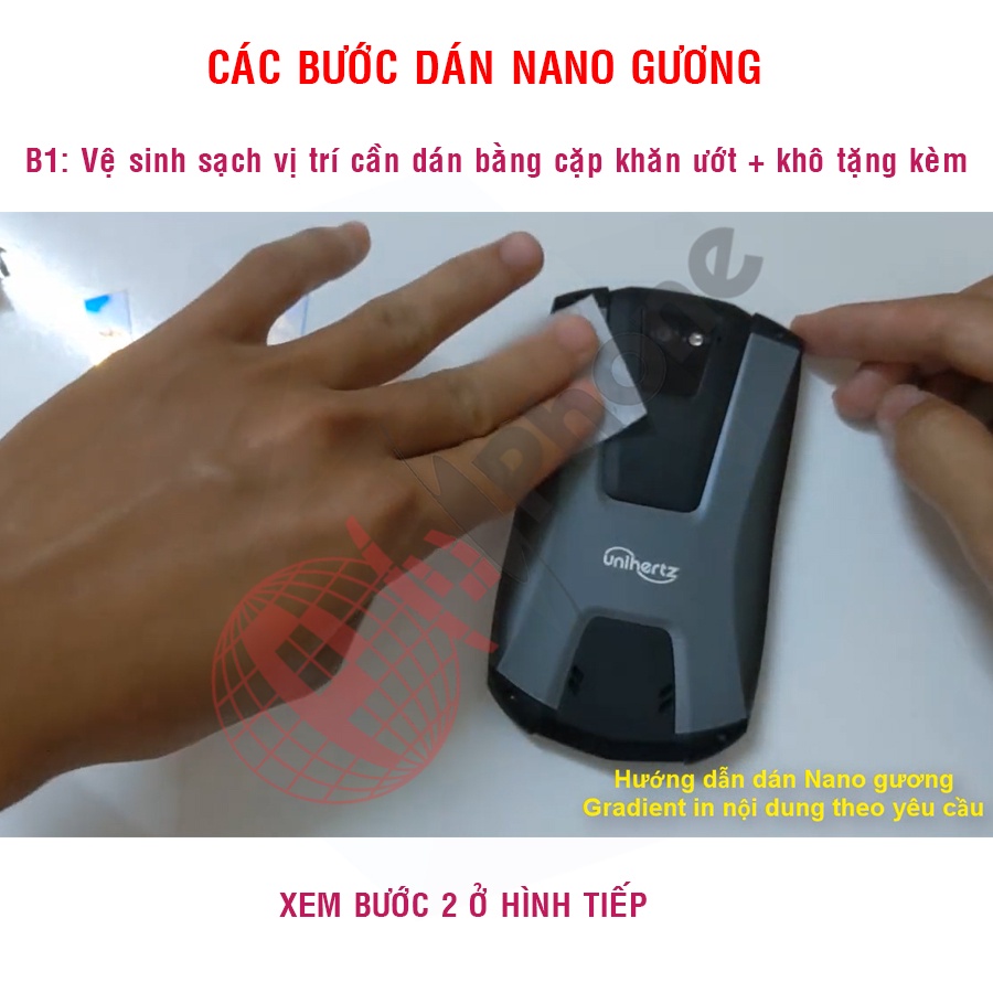 Dán cường lực dẻo nano gương gradient cho mặt sau  Unihertz Titan Pocket