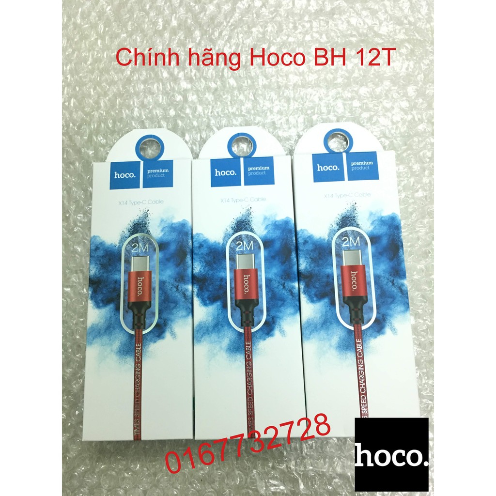 Cáp HOCO X14 type C dài 2m BH 12T