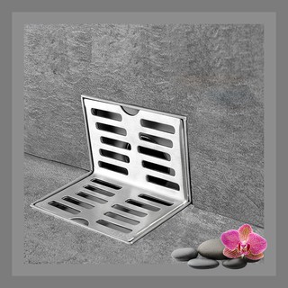 PHỄU THOÁT NƯỚC VÁCH TƯỜNG INOX304 CHỐNG MÙI 77x100mm NX140ts