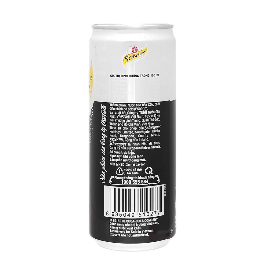 Nước Soda Schweppes Lon 320ml Chính Hãng