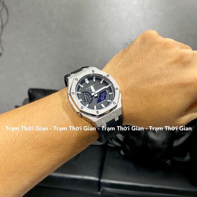 Đồng hồ nam Casio G-shock GA-2100 Custom Frosted Crystal khung đánh tuyết công nghệ mới