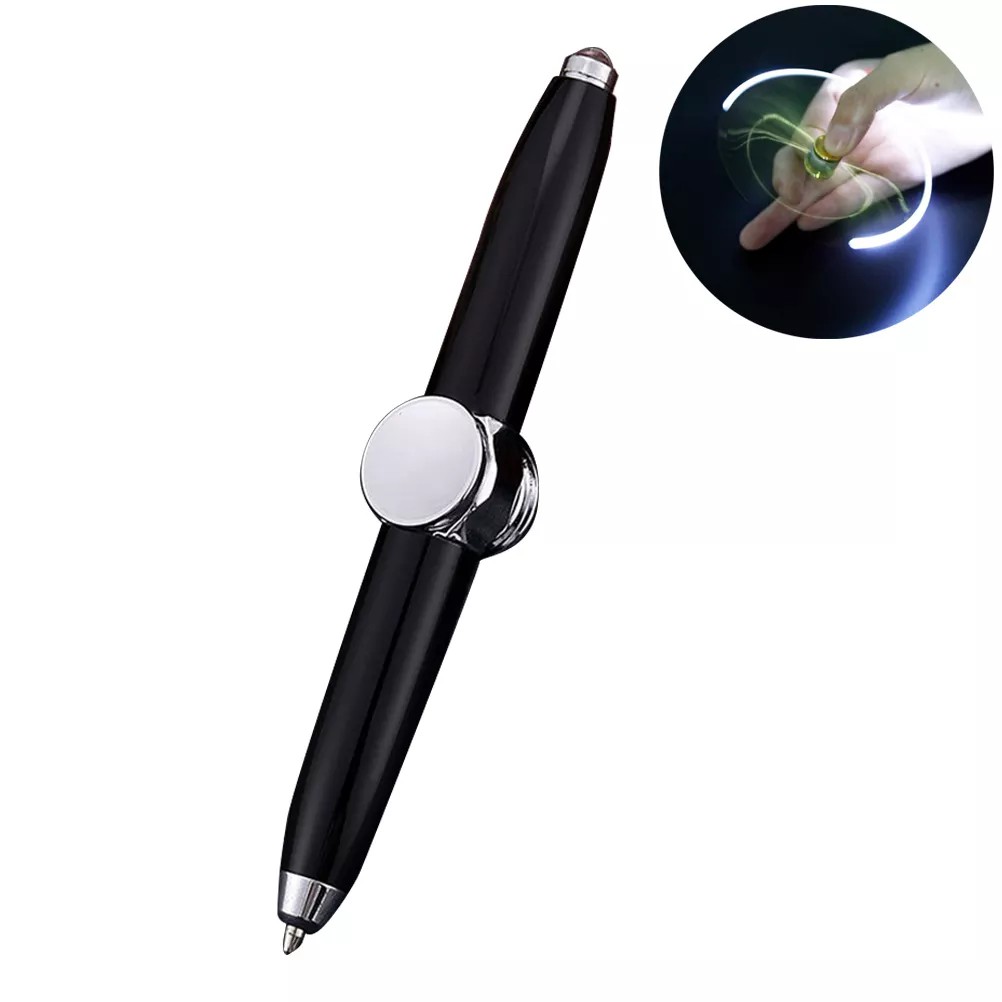 Vinv Đa Chức Năng Kim Loại Finger Gyro Spinner Con Quay Hồi Chuyển Bút Light Ball Pen Shape Làm Giảm Căng Thẳn_123Lifevn