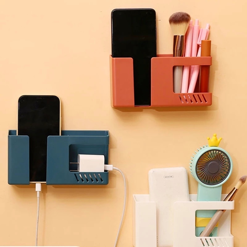 1 Hộp Đựng Điều Khiển Từ Xa Gắn Tường Hai Lớp Cứng Sắp Xếp Gọn Gàng Cho Nhà Ở/Văn Phòng