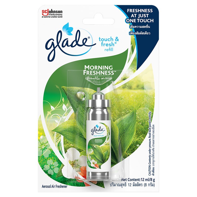 Xịt Thơm Glade Touch &amp; Fresh thơm phòng chỉ với 1 chạm (nhiều mùi huơng)