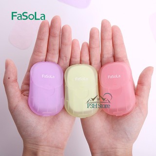Hộp xà phòng giấy 50 tờ FaSoLa tiện dụng mang theo bên mình JY162