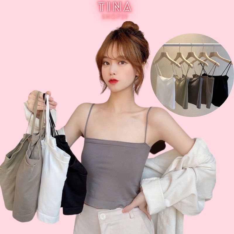 Áo Bra Nữ 2 Dây, Áo Bra Dáng Dài Mền Mịn Thoáng Mát TN1806