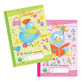 Vở ô ly klong chicky - 48 trang; ms 015m - khách sỉ ib