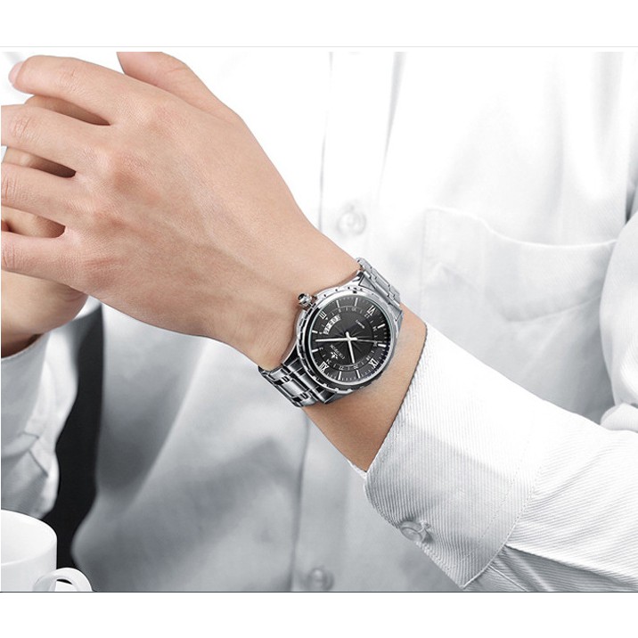 ĐỒNG HỒ NAM CAO CẤP CHÍNH HÃNG FOURRON, DÂY THÉP ĐÚC ĐẶC, KHÓA BƯỚM CAO CẤP, TẶNG CÂY CẮT MẮT DÂY, BẢO HÀNH 2 NĂM | BigBuy360 - bigbuy360.vn