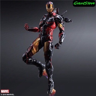 Mô hình nhân vật iron man play arts pak figma cử động được