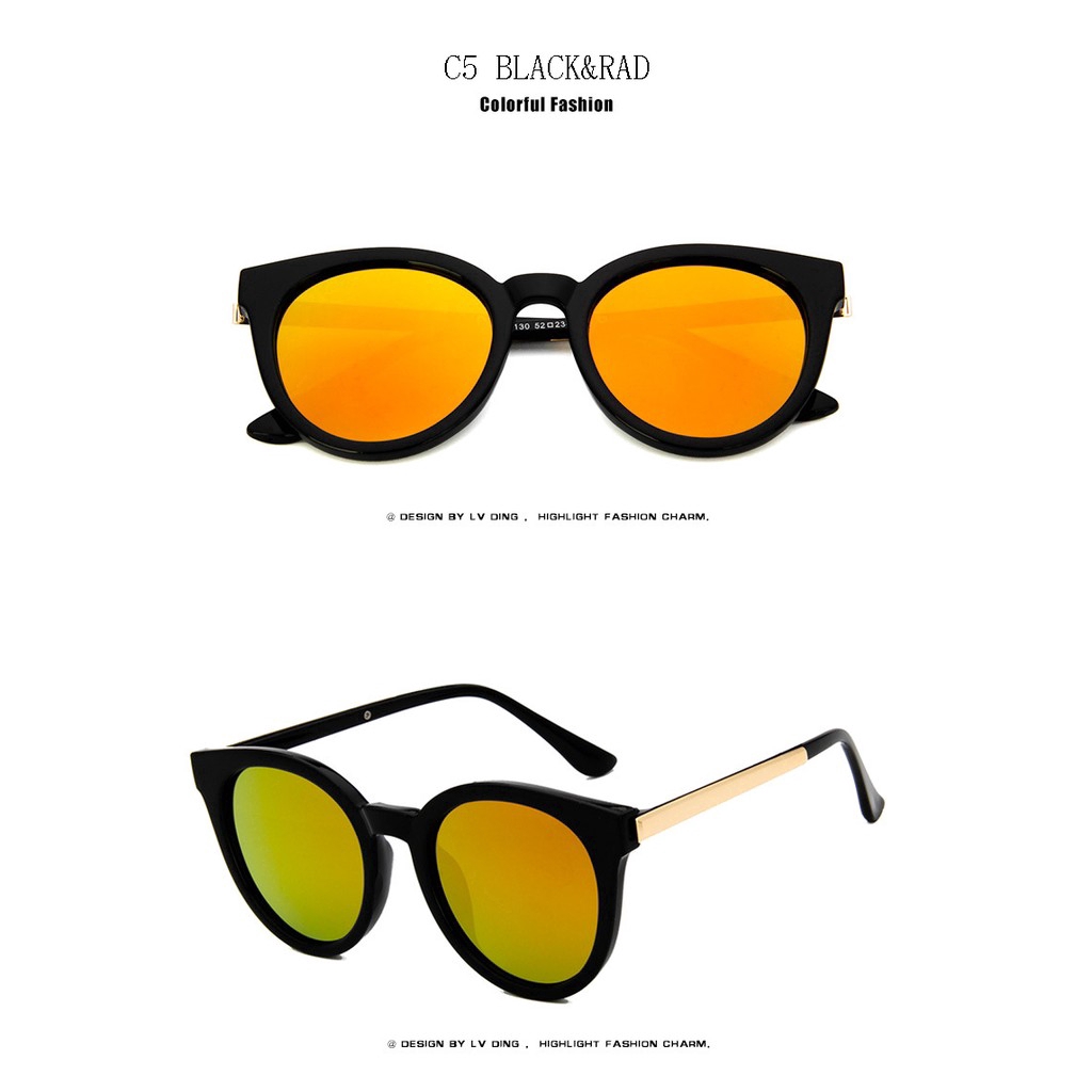 Kính Mát Mắt Mèo Tráng Gương Cho Nam Và Nữ