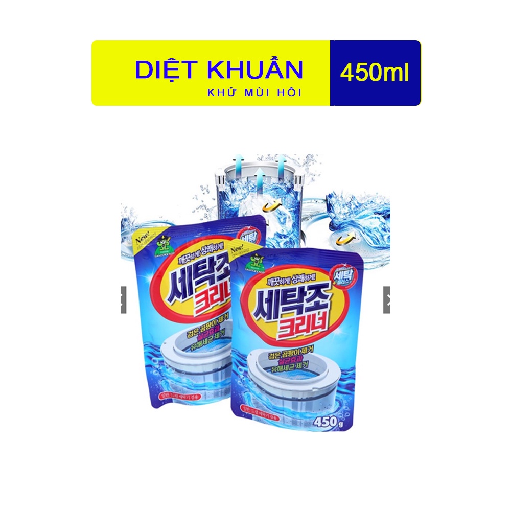 Bột vệ sinh lồng máy giặt Hàn Quốc Sandokkaebi cao cấp 450gr