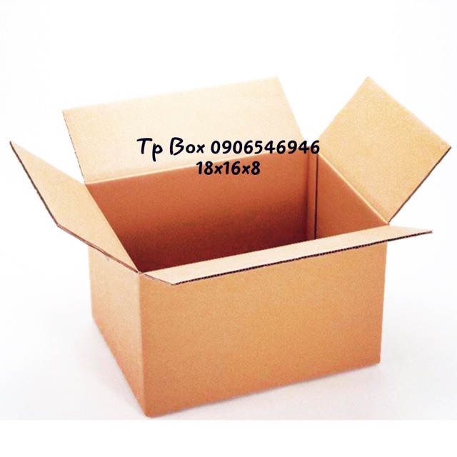 Hộp giấy carton giá rẻ size 18x16x8cm COMBO 50 HỘP ĐÓNG HÀNG