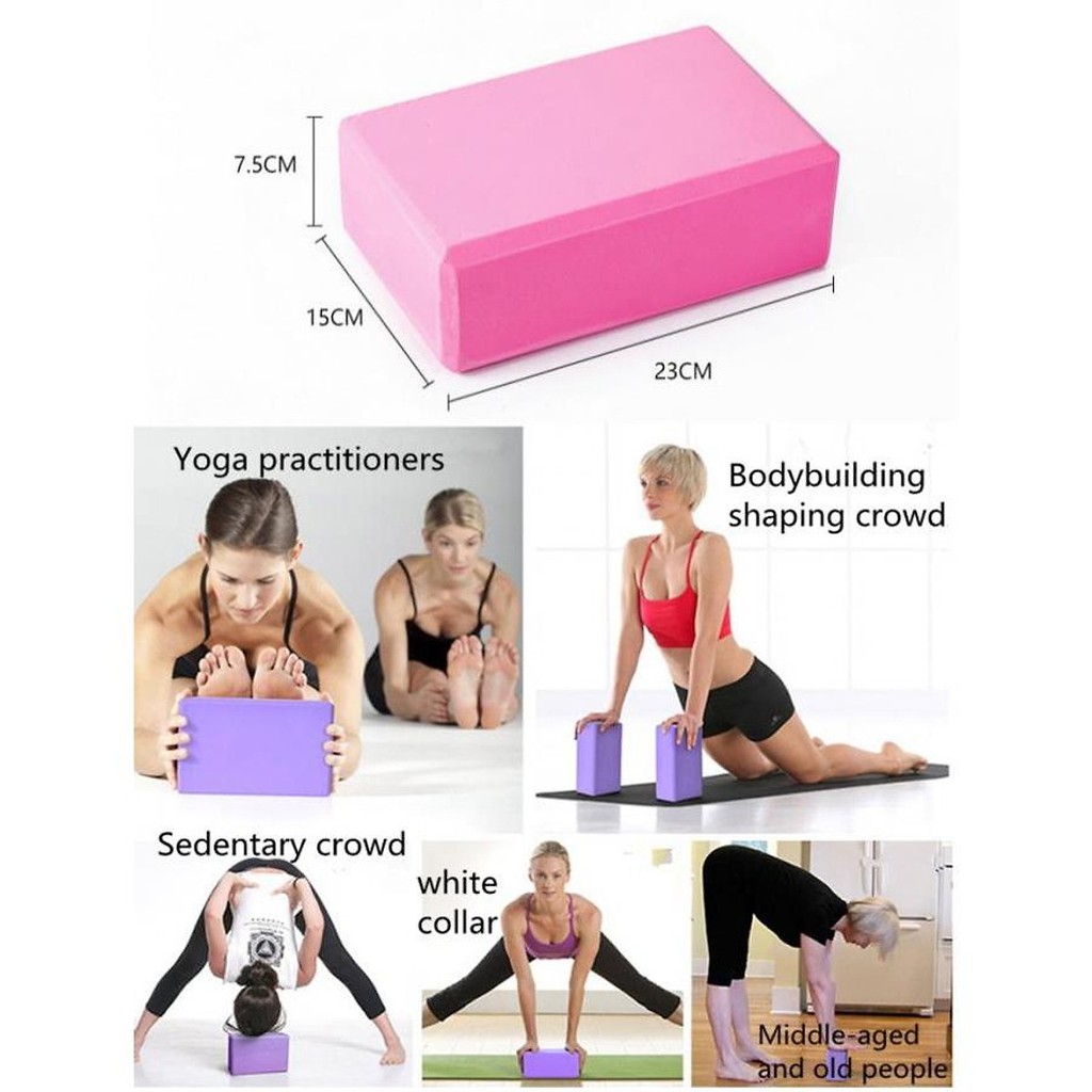 Thảm Tập Yoga 2 Lớp + Gạch + Bao Đựng + Dây Buộc miDoctor (màu ngẫu nhiên)