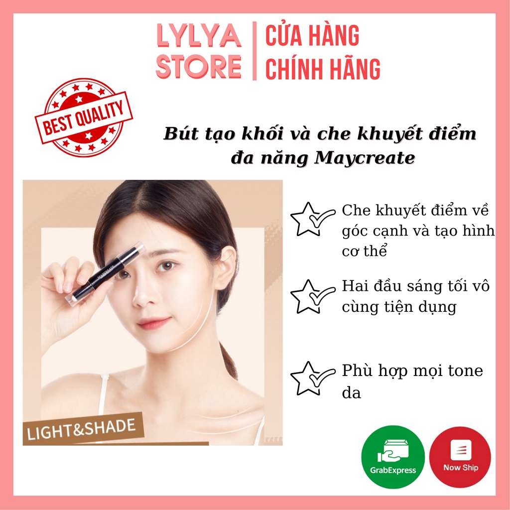 Bút Tạo Khối Và Che Khuyết Điểm Đa Năng 3W Wonder Của Maycreate _Lylya Store