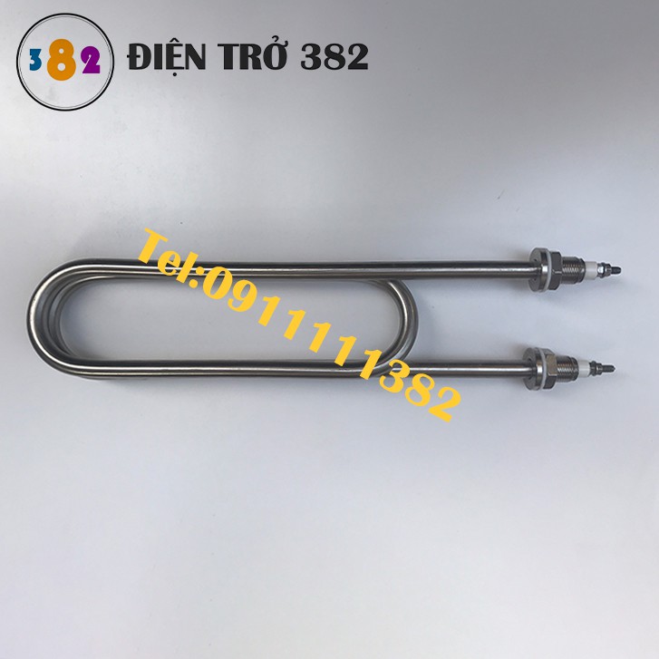 Điện trở U kép ren phi 18 cho tủ cơm công nghiệp chất liệu inox 304 cho tủ cơm công nghiệp