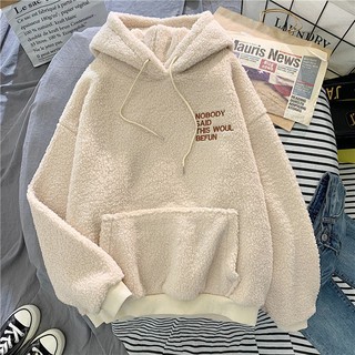 [HN2] Áo Hoodie Lông Cừu Cực Chất Unisex Hàn Quốc(kèm ảnh thật)