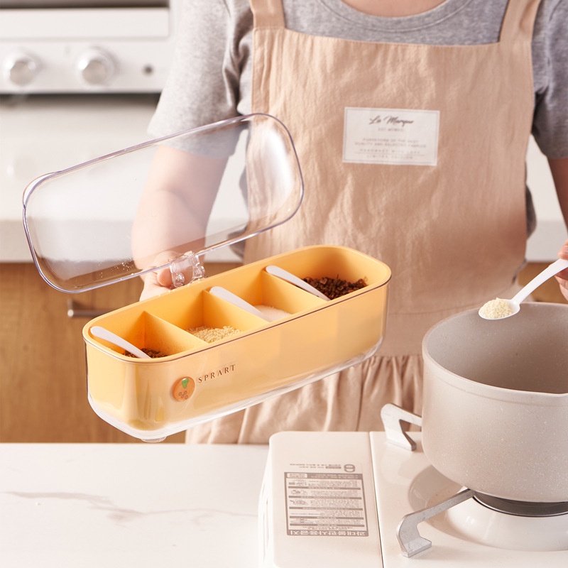 Hộp Đựng Gia Vị Có Nắp Đậy Tiện Dụng Cho Nhà Bếp