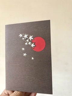Thiệp 3d cây maple