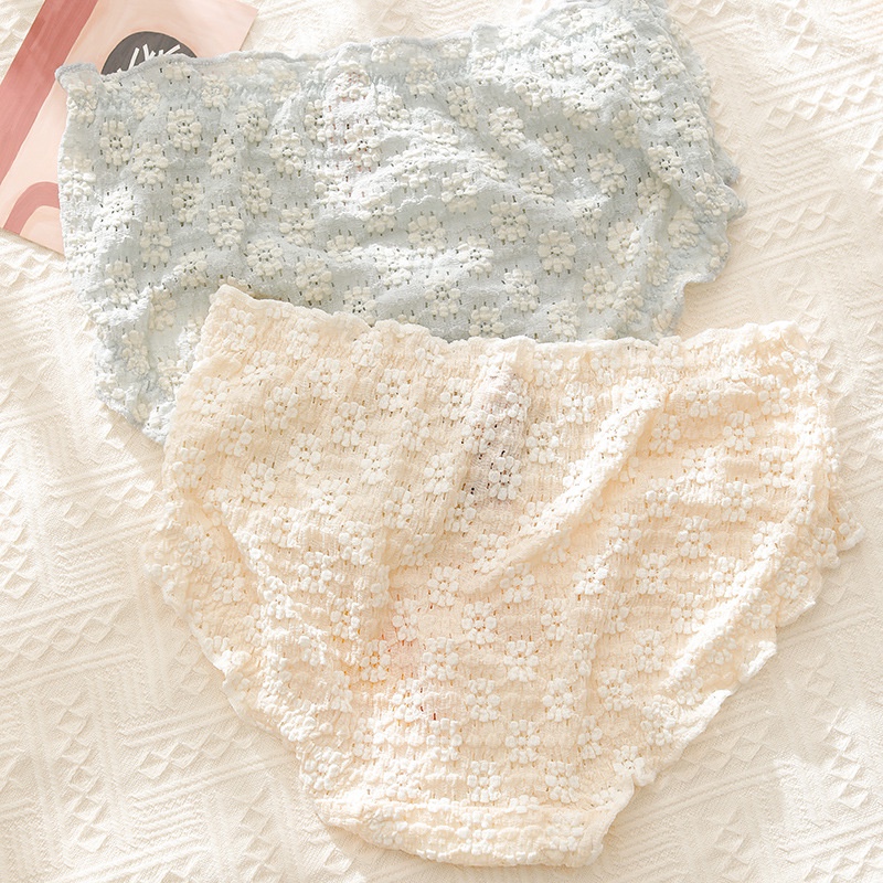 Quần Lót Nữ Cotton Thông Hơi Ngàn Hoa Siêu Đẹp Co Giãn Mặc Thoải Mái Mainia Shop