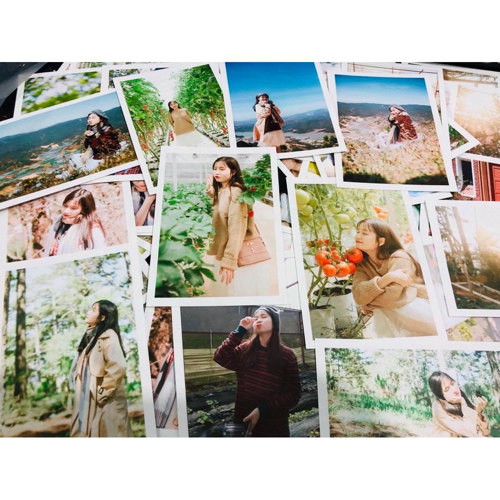 IN ẢNH RỬA ẢNH 6x9 polaroid ép lụa 2 mặt theo yêu cầu 6x9.In 10 tặng 2.Chống nước tuyệt đối nhé
