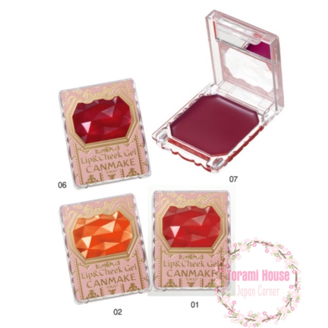 Lip&amp;Cheek gel Canmake má hồng và son 2in1