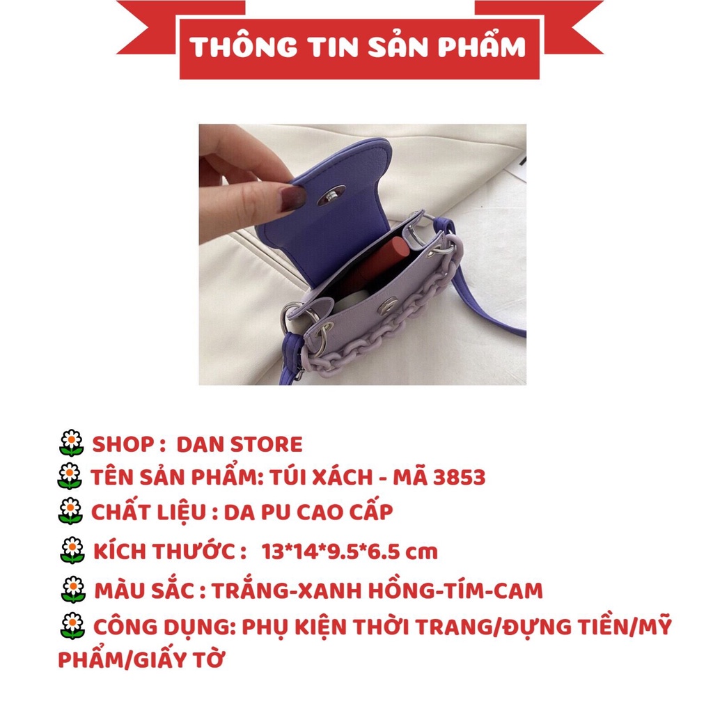 Túi Xách NữTặng QuàTúi Da Nữ Đeo Chéo cao cấp đựng đồ tiện lợi gọn gàng trẻ trung MÃ 3853