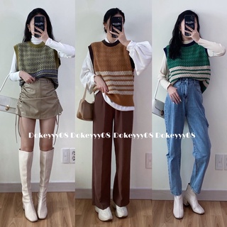 Gile len cổ tròn hoạ tiết 438 ( ẢNH THẬT BY DOKEYYY)