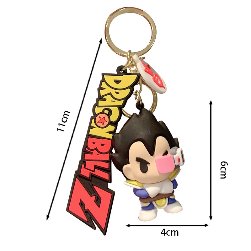 Móc Khóa Hình Dragon Ball Z Son Goku Vegeta Buu Trunks Bick Dễ Thương