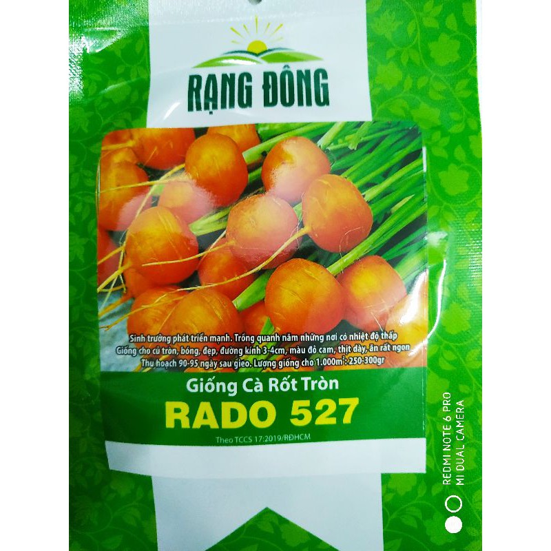 Hạt giống Cà rốt tròn 1gr❤️FREESHIP XTRA❤️