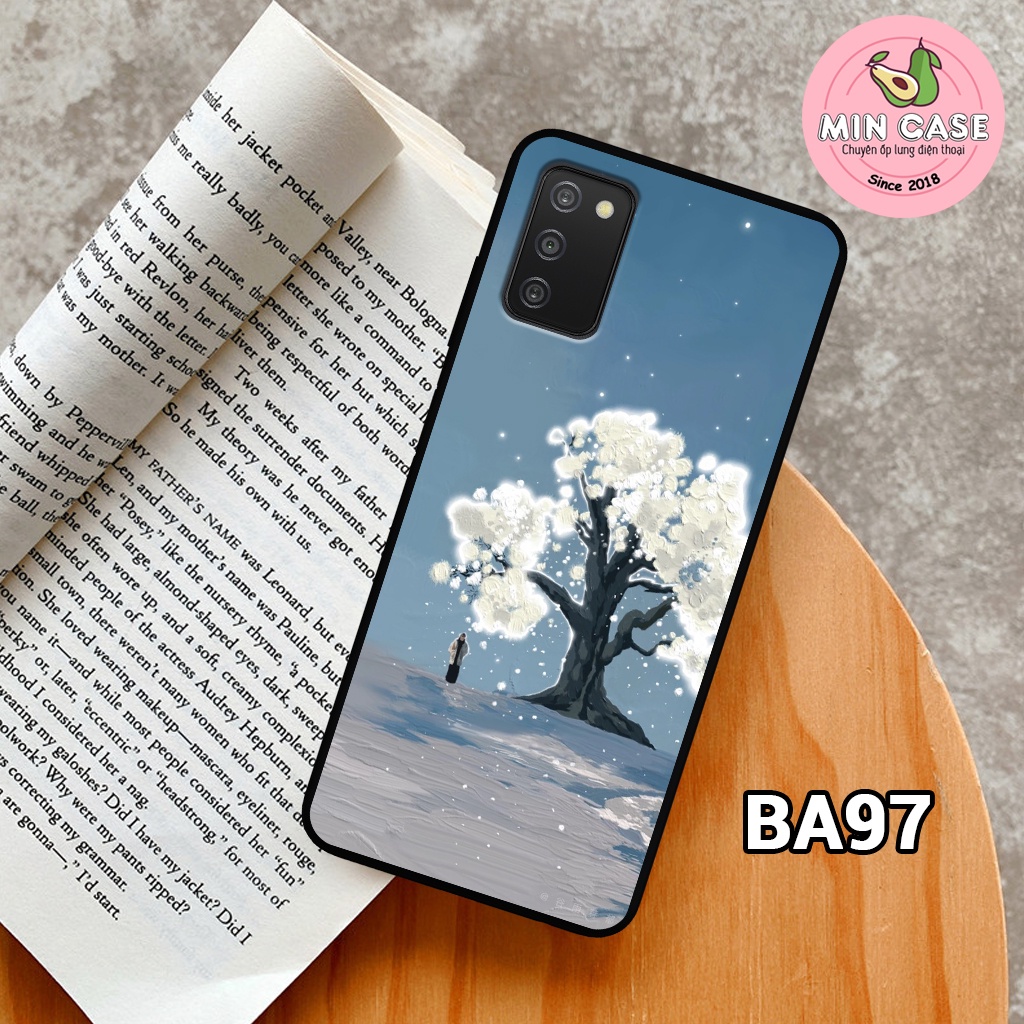 Ốp lưng SAMSUNG GALAXY A02S - M02S - A03S - Ốp lưng Samsung in hình hoa sáp màu vintage, nữ tính, sang trọng