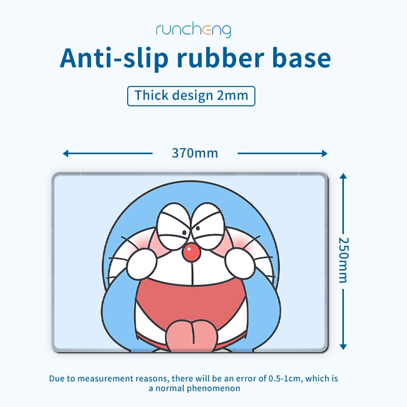 Tự làm miếng lót chuột Doraemon Túi đựng máy tính xách tay có cùng đoạn 37 * 25 cm cao su vừa mousepad bàn phím máy tính bàn phím máy tính văn phòng bàn máy tính chống trượt miếng làm sạch miếng lót