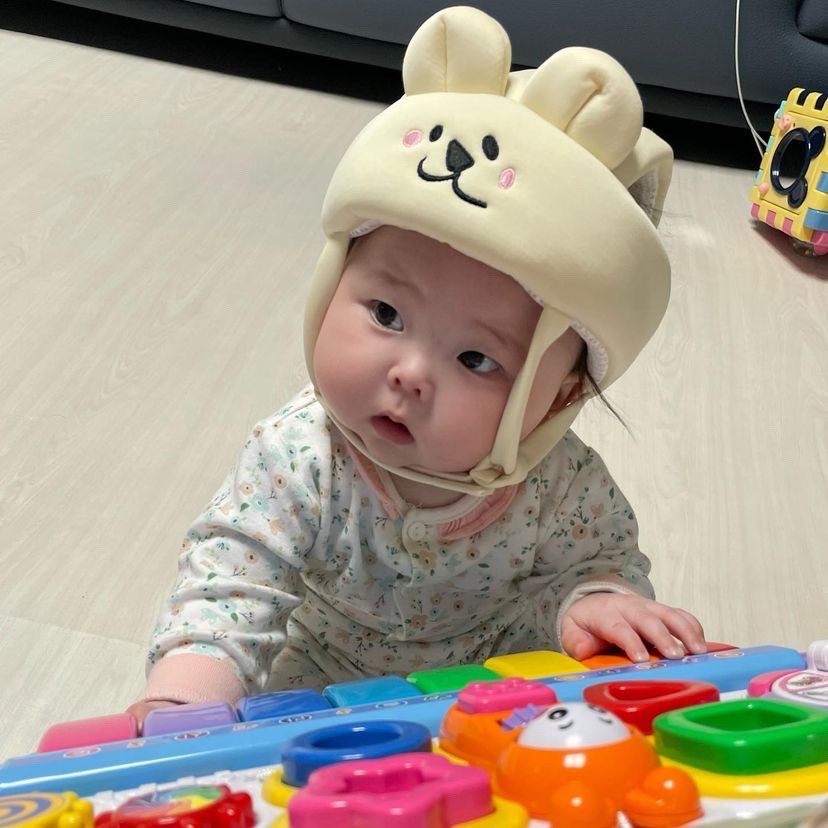 Mũ bảo vệ đầu tập ngồi tập đi cho bé nội địa Hàn Quốc BLISSBEBE