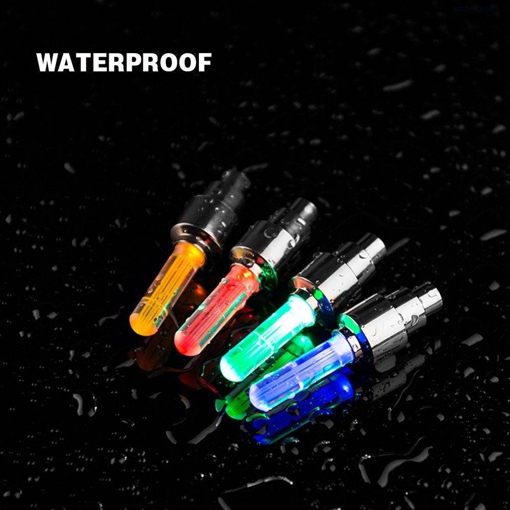 Bộ 2 Đèn Led Trang Trí Van Khí Bánh Xe Máy, Xe Hơi, Xe Máy, Xe Đạp