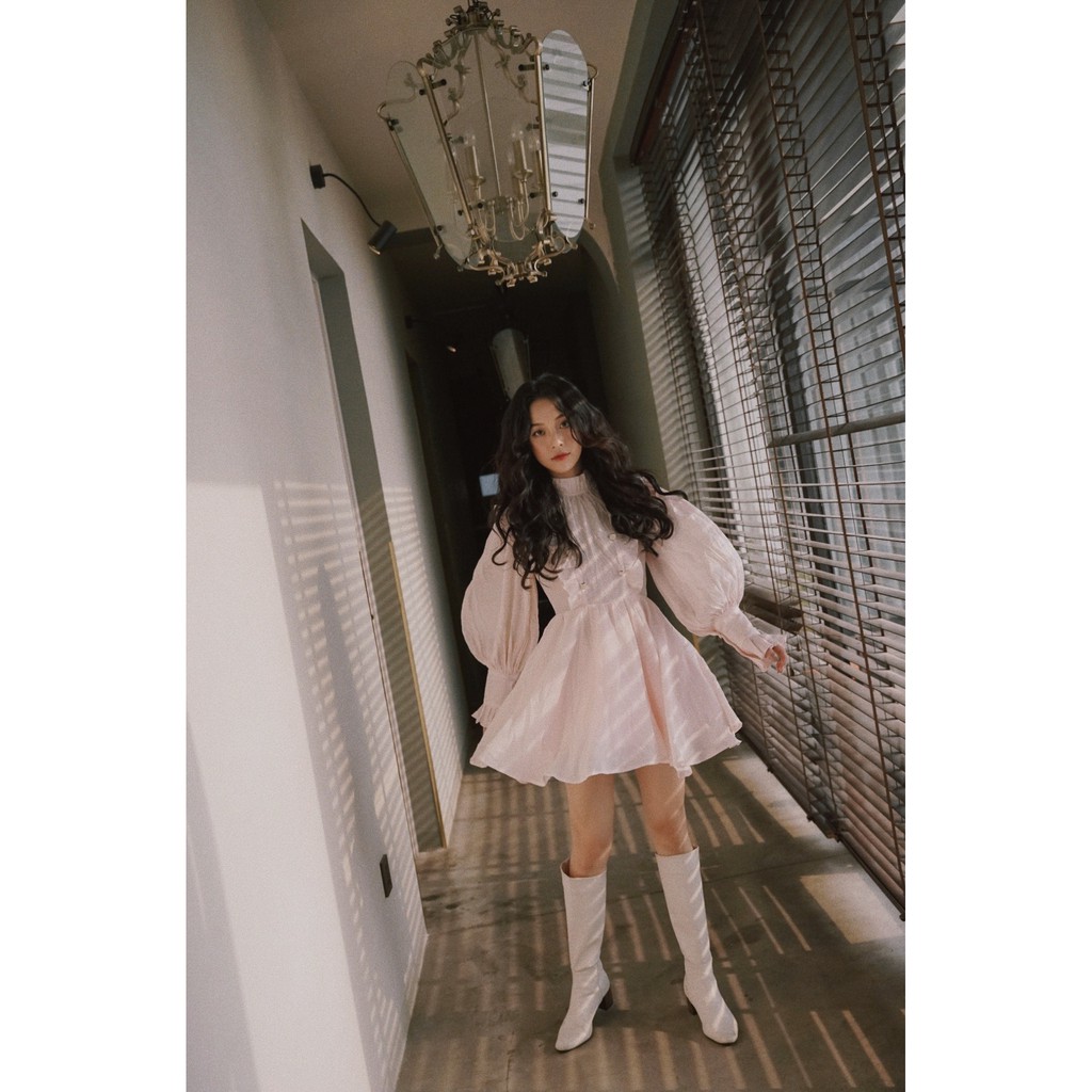 Đầm ngắn xoè - bèo nhún - công chúa - Hoa Đào Minidress | BigBuy360 - bigbuy360.vn