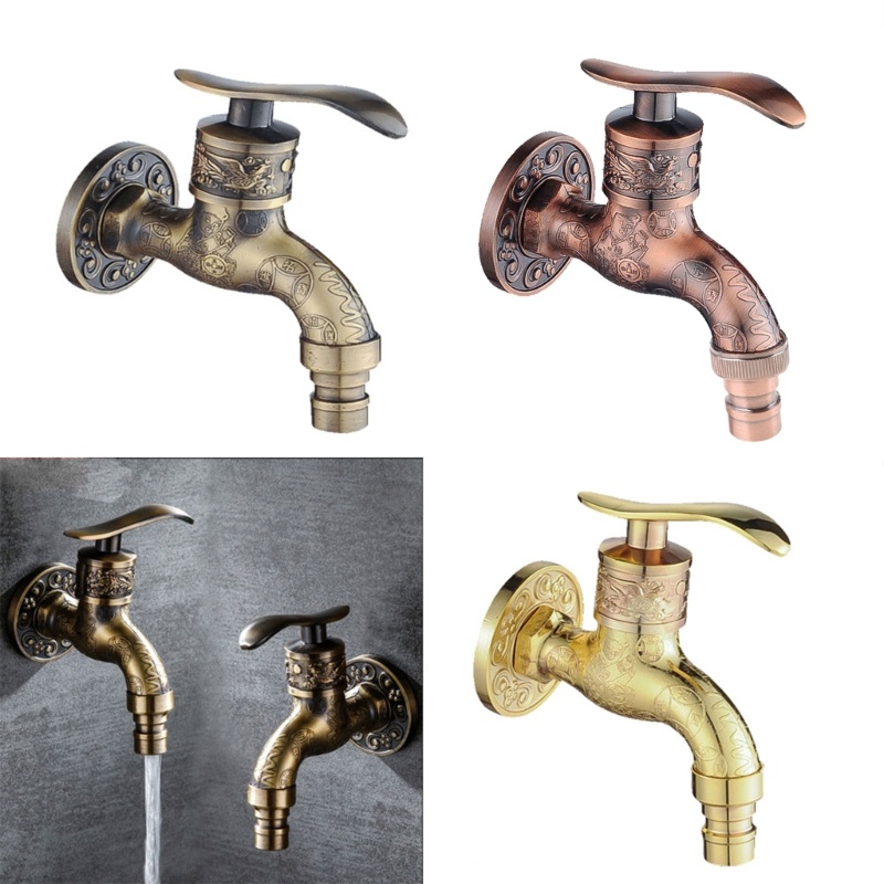 Vòi Nước Bồn Rửa Bằng Đồng Kiểu Cổ Điển Tiện Dụng