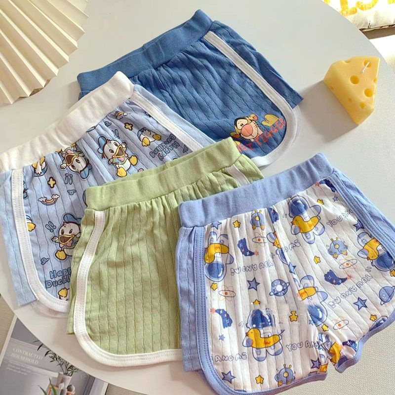 Set Áo Thun Tay Ngắn + Quần Short Họa Tiết Hoạt Hình Đáng Yêu Thời Trang Hè 2023 Cho Bé Trai