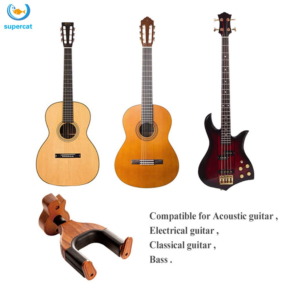 Giá Đỡ Đàn Guitar Treo Tường Bằng Gỗ