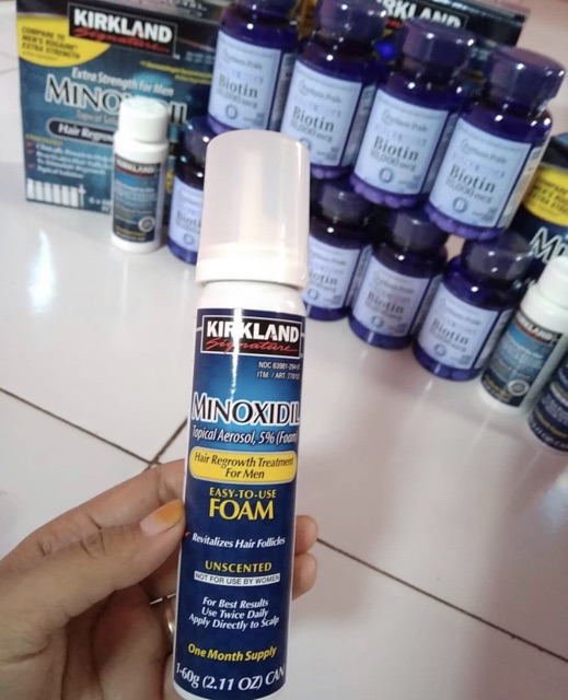 Minoxidil 5% Foam (Bọt) Date Mới