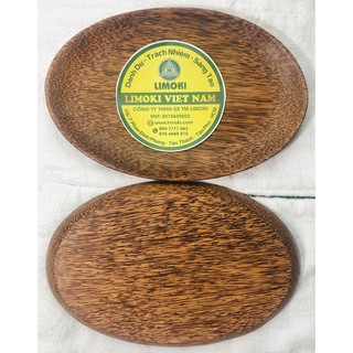 Dĩa Gỗ Dừa Hình Ovan