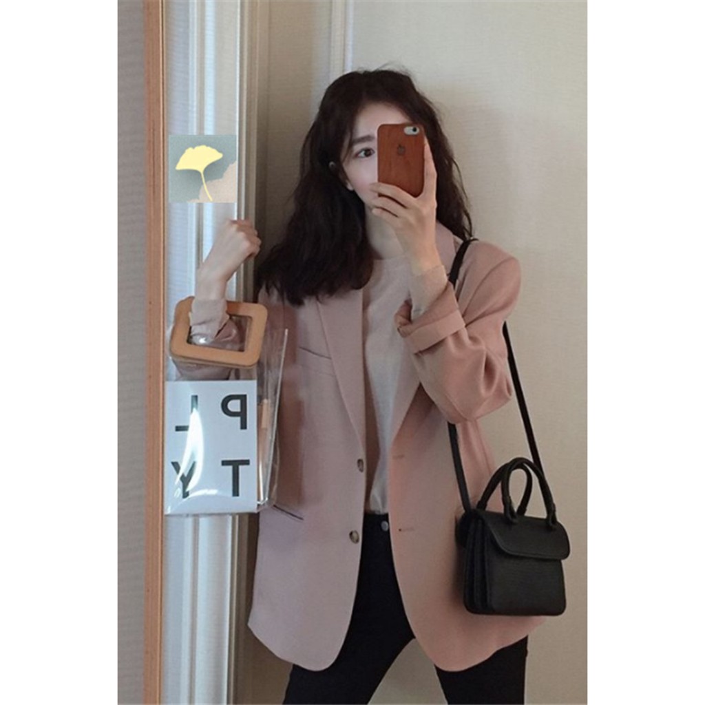 Áo khoác Blazers nữ retro Hàn chất đẹp và rất ấm mẫu mới thu đông quảng châu J0329