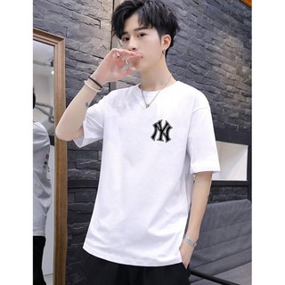 (SALE) Áo thun tay lỡ nam nữ in hình NY cá tính đẹp vải dày mịn