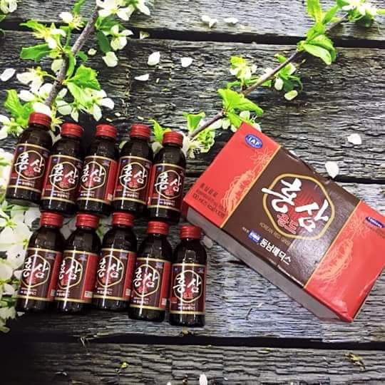 Nước Hồng Sâm Hàn Quốc [Hộp 10 Chai X 100ml]