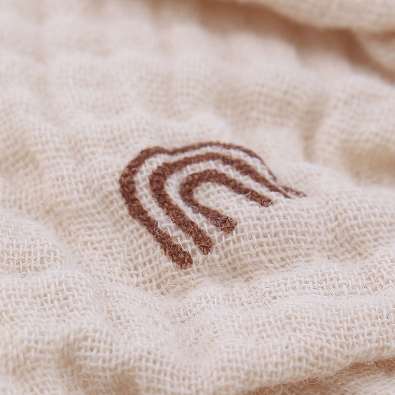 Yếm Ăn Cotton Mềm Mại Thấm Hút Nước Có Nút Điều Chỉnh Được Dành Cho Em Bé