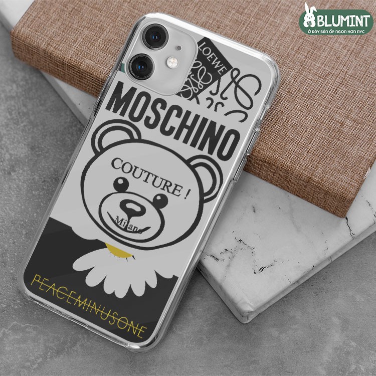 Ốp điện thoại - ốp lưng hàng hiệu MOSCHINO hoa cúc cho các dòng iphone từ iphone 5/5s tới 12/12 PRO MAX_JC20200800028